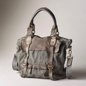 Bed Stu Cascade Canvas & Leather Bag